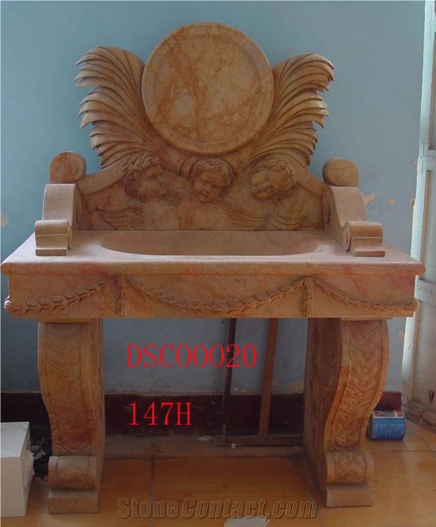 Classic Marble Vanity Top Sink Tank Custom-Made