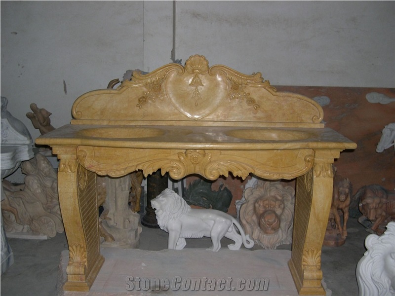 Classic Marble Vanity Top Sink Tank Custom-Made