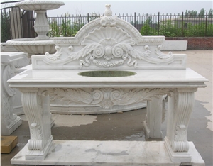 Classic Marble Vanity Top Sink Tank Custom-Made