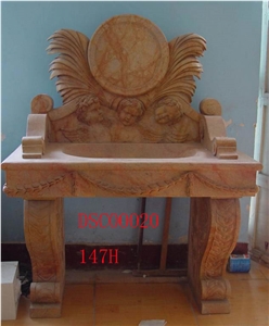 Classic Marble Vanity Top Sink Tank Custom-Made