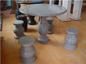 Granite Table Chair Set Table Top Custom-Made
