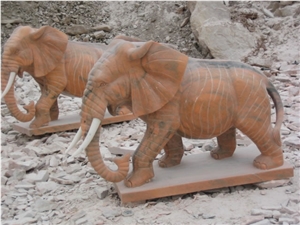 Marble Elephant Statue Animal Sculpture Customize