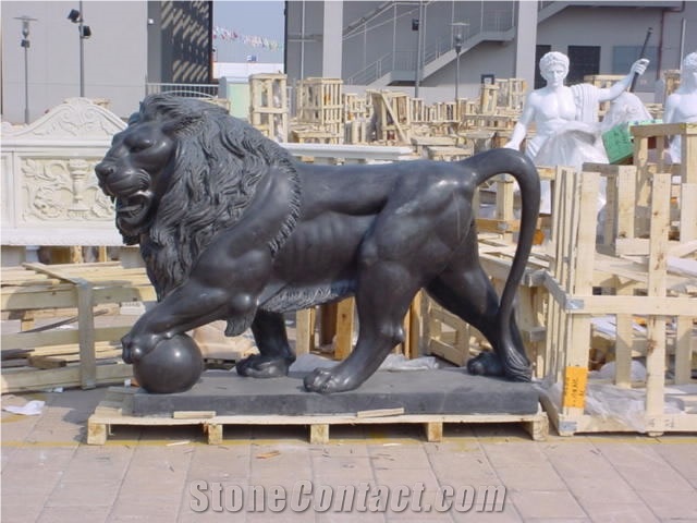 Marble Elephant Statue Landscape Animal Sculpture