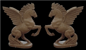 Marble Guardian Lion Guard Statue Animal Sculpture