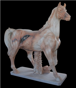 Marble Guardian Lion Guard Statue Animal Sculpture