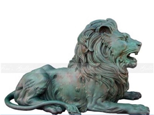 Marble Guardian Lion Guard Statue Animal Sculpture