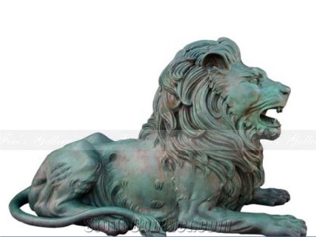 Marble Guardian Lion Guard Statue Animal Sculpture