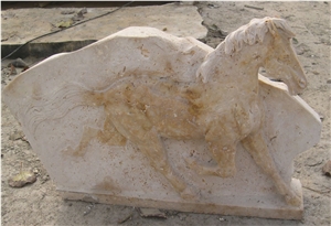 Marble Guardian Lion Statue Animal Sculpture