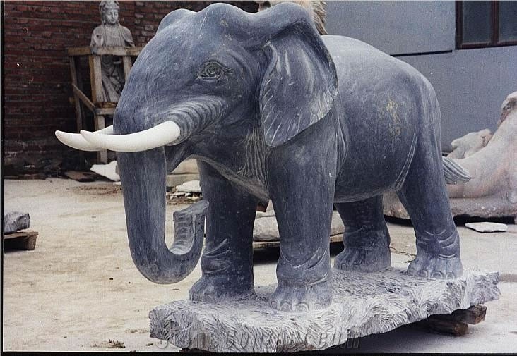 Marble Guardian Lion Statue Animal Sculpture