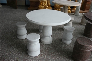 Marble Table Chair Set Table Top Custom-Made