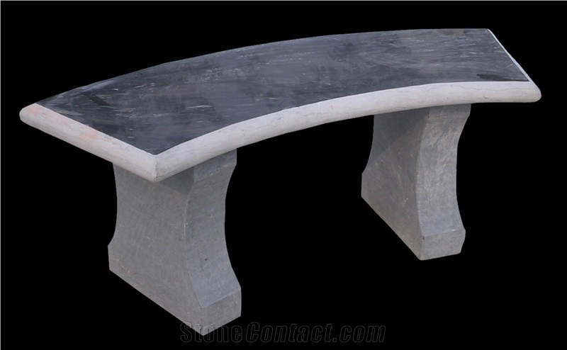 Outdoor Classic Stone Bench Sculptured Custom-Made