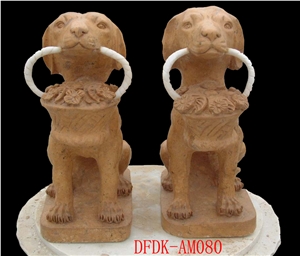 Stone Guardian Lion Guard Statue Animal Sculpture