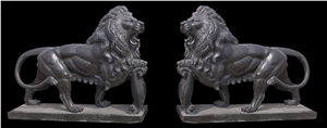 Stone Guardian Lion Guard Statue Animal Sculpture
