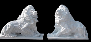 Stone Guardian Lion Guard Statue Animal Sculpture