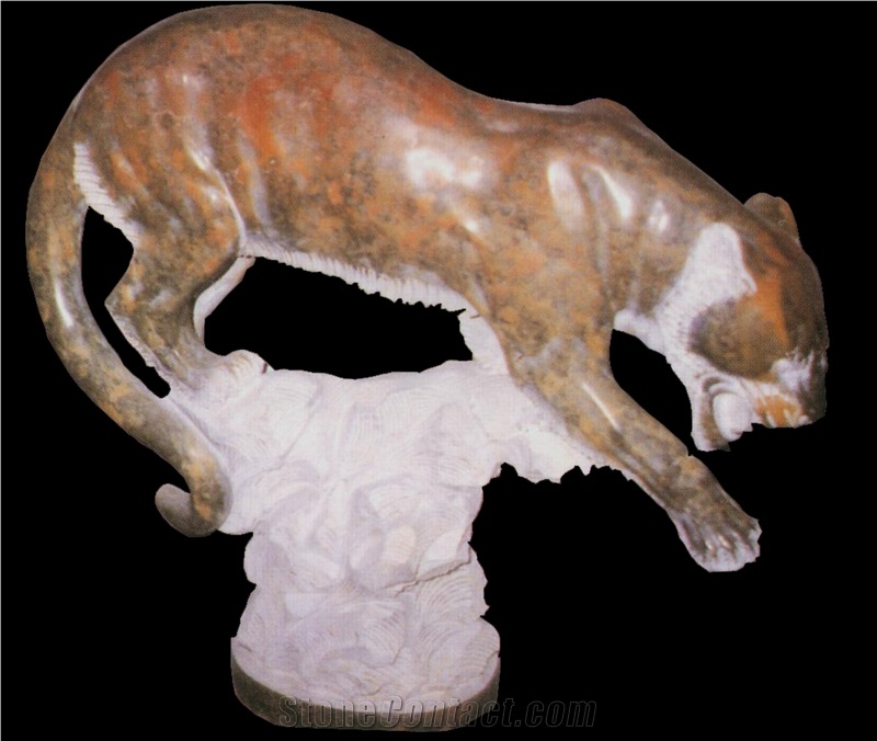 Stone Panther Statue Animal Sculpture Custom-Made
