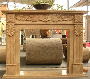 Marble Fireplace Handcarved Customized