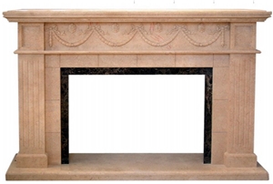 Marble Fireplace Handcarved Customized