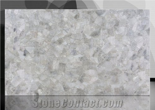 Crystal White Quartz Stone Slabs