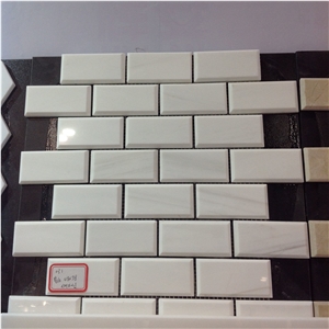 Dolomite Brick White Marble Backsplash Mosaic