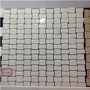 Dolomite Lantern Shaped White Marble Mosaic