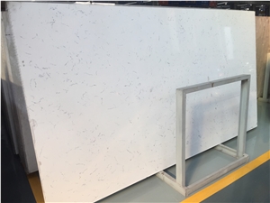Pure White Quartz Stone Slabs, Quartz Tiles