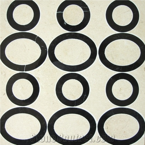 Waterjet Marble Mosaic Wall Pattern Mosaic