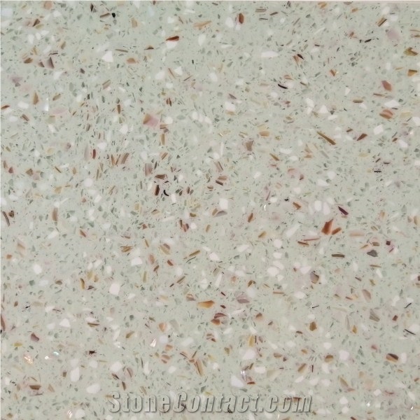 H-Quartz Crystal Green Artificial Stone