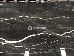 Caffe Amaro Italy Brown Marble with White Veins