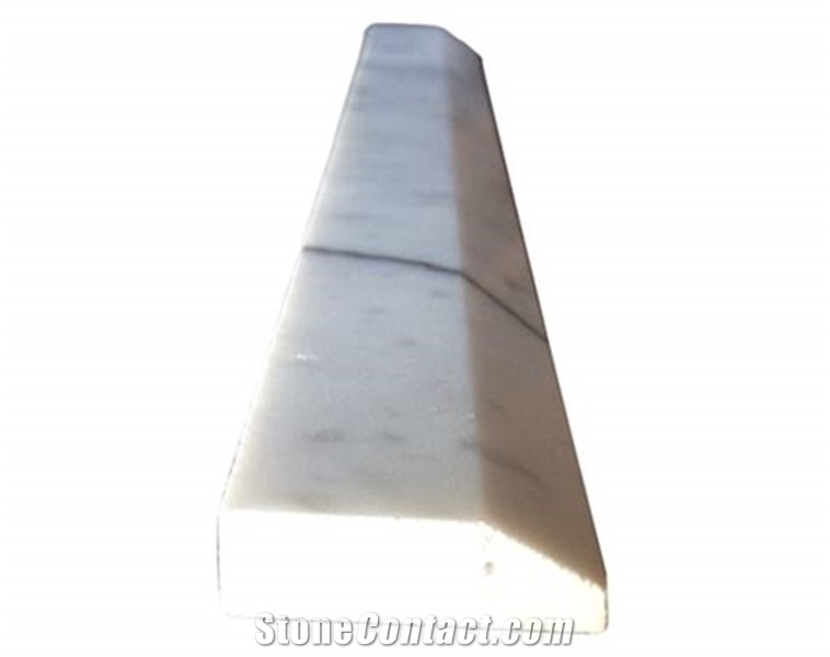 Carrara White Marble Bullnose Trim