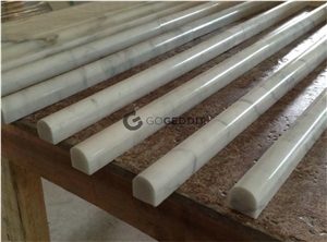 Carrara White Marble Bullnose Trim