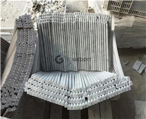 Carrara White Marble Quarter Round Trim