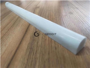 Carrara White Marble Quarter Round Trim