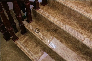 Emperador Light Marble Stairs