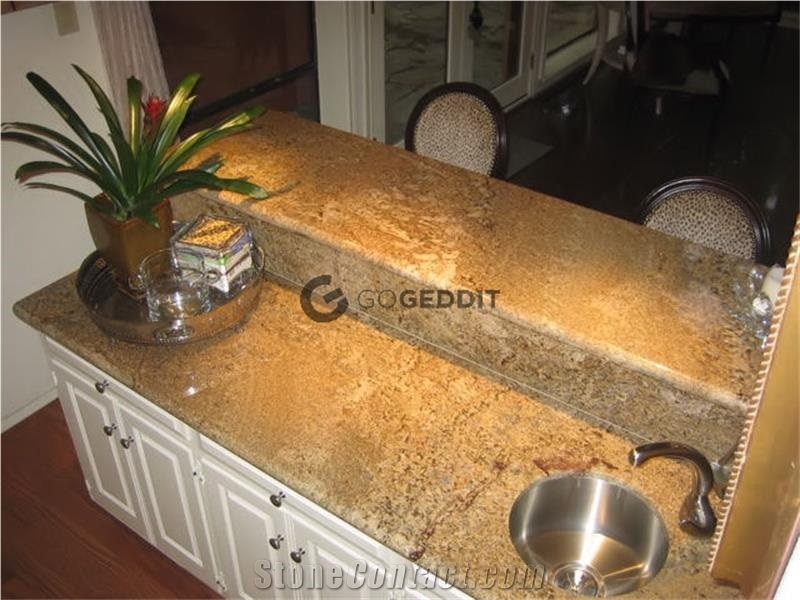 Imperial Gold Granite Custom Kitchen Countertop