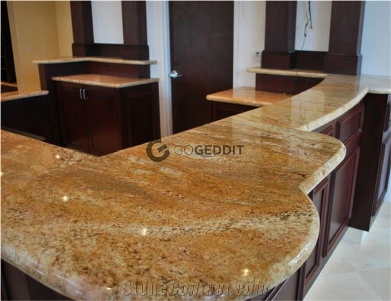 Imperial Gold Granite Custom Kitchen Countertop