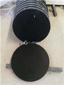 Nero Marquina Marble Round Table Top