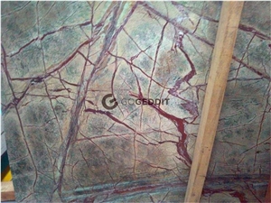Rainforest Green Marble Bath Top