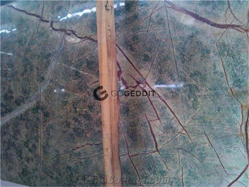 Rainforest Green Marble Kitchen Work Top