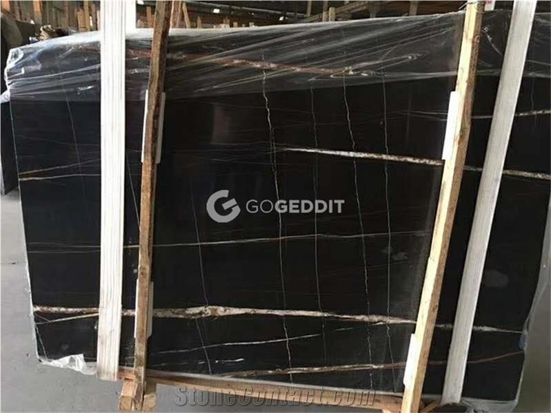 Sahara Noir Marble Bathroom Countertop
