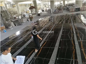 Sahara Noir Marble Bathroom Countertop
