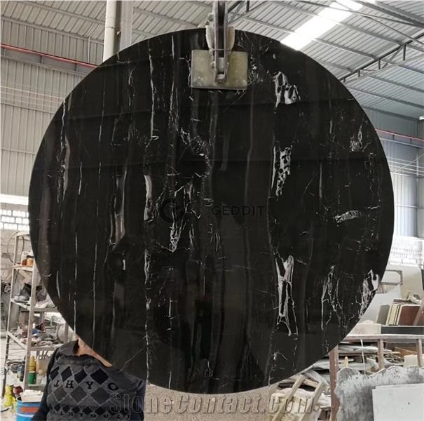 Silver Dragon Marble Round Table Top