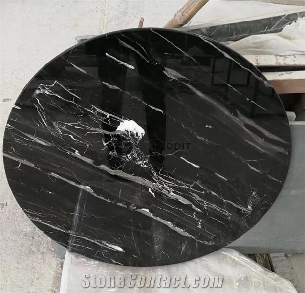 Silver Portoro Marble Custom Countertop