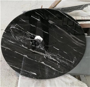 Silver Portoro Marble Custom Countertop