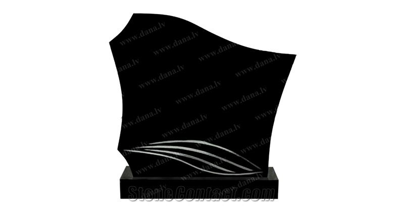 Absolute Black Granite Headstone