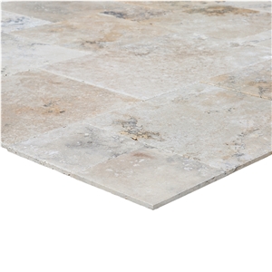 Golden Ink Antique Pattern Travertine Tile