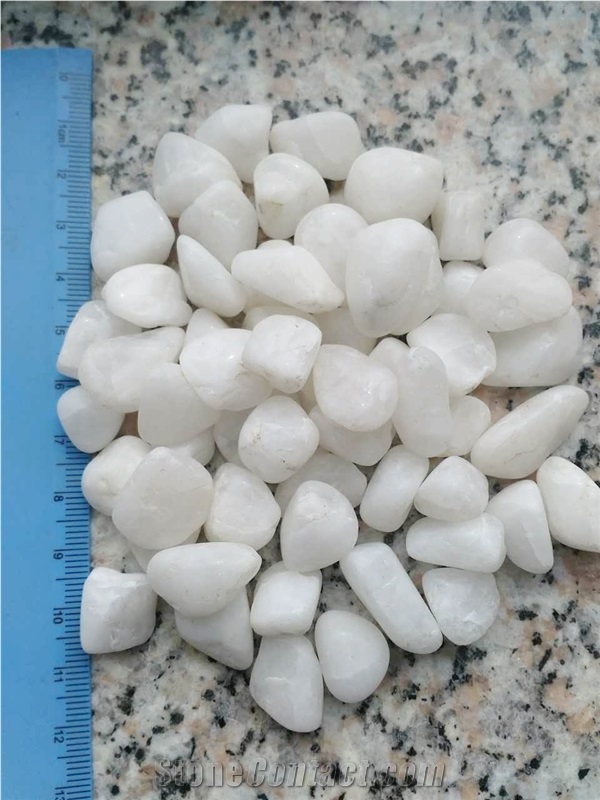 White Rive Pebble Stone for Paving Walkway