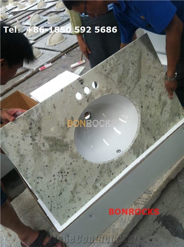 Andromeda White Granite Vanity Tops