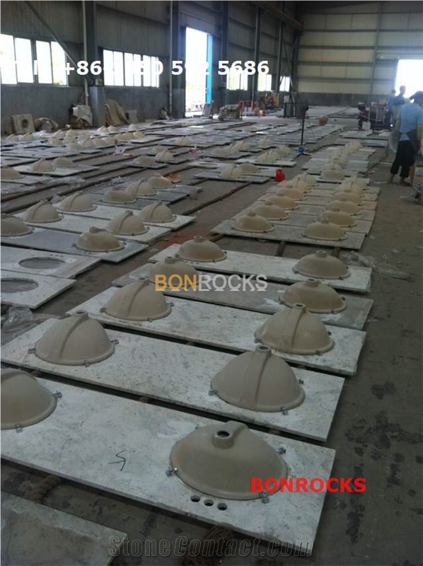 Andromeda White Granite Vanity Tops