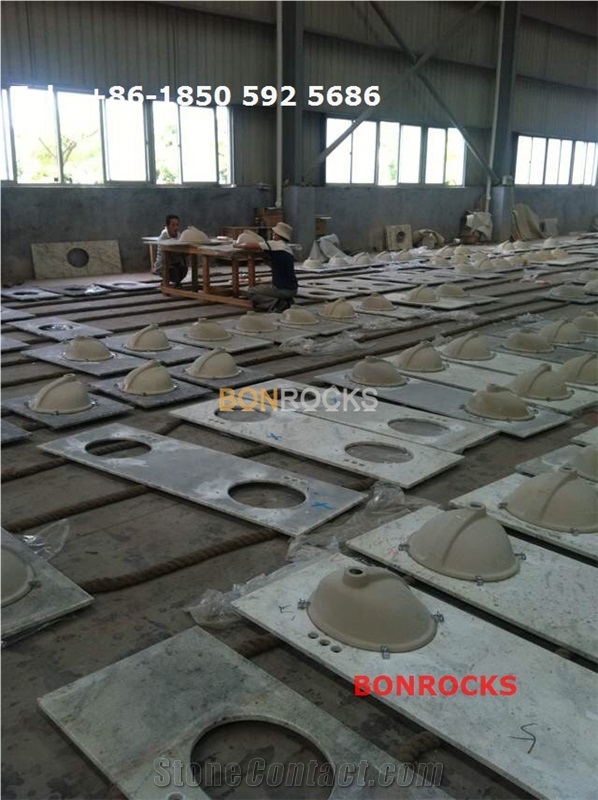 Andromeda White Granite Vanity Tops