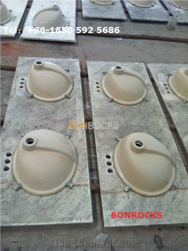 Andromeda White Granite Vanity Tops